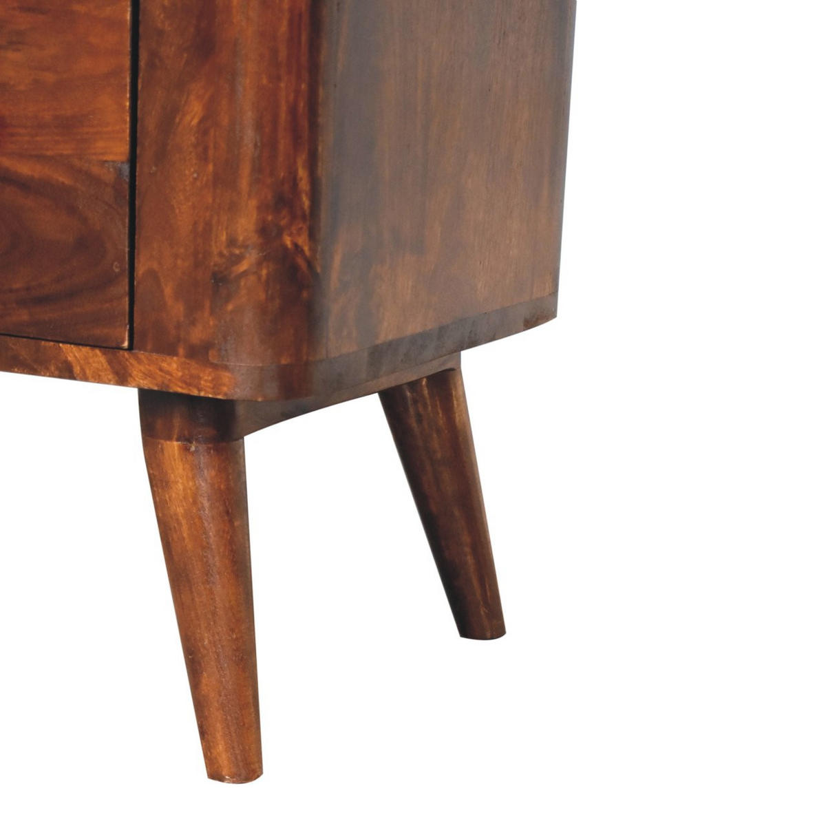 KOMMODE Kastanien-Finish, 3 Schubladen, Braun - Braun, Holz (35/80/75cm) - Artisan Furniture