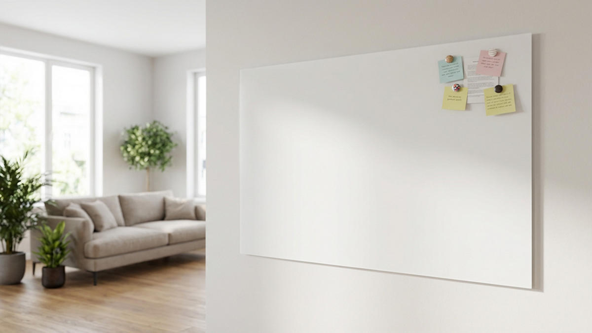 GLASTAFEL – matt magnetisch, 180x120 cm - Weiß, Glas (180/120/0.7cm) - ALLboards