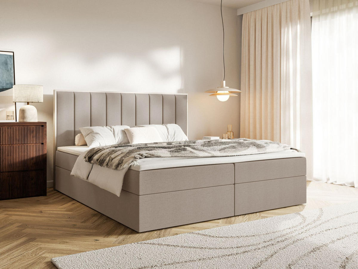 BOXBETT Togents Braun Chenille hydrophob 160x200 cm - Braun, Textil (160/200cm) - Selsey