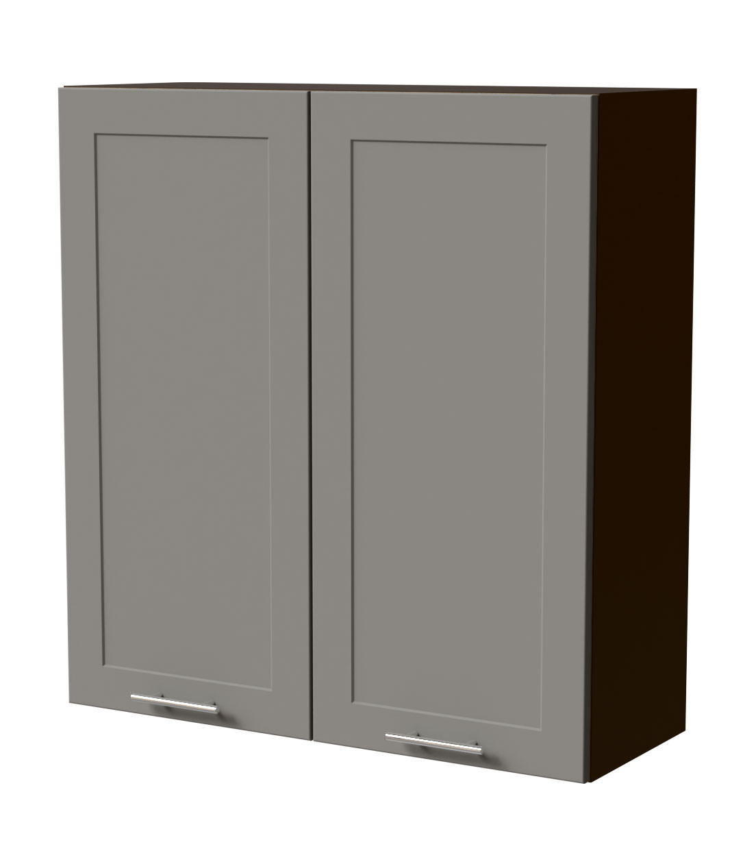 HÄNGESCHRANK Oslo W4/90 Lava / Dust Grey Matt 90 / 32,5 / 96cm - Dunkelgrau/Grau, Holz/Holzwerkstoff (90/96/32.5cm) - Feldmann-Wohnen