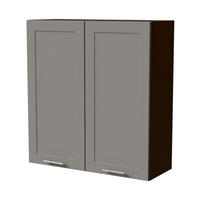 HÄNGESCHRANK Oslo W4/90 Lava / Dust Grey Matt 90 / 32,5 / 96cm - Dunkelgrau/Grau, Holz/Holzwerkstoff (90/96/32.5cm) - Feldmann-Wohnen