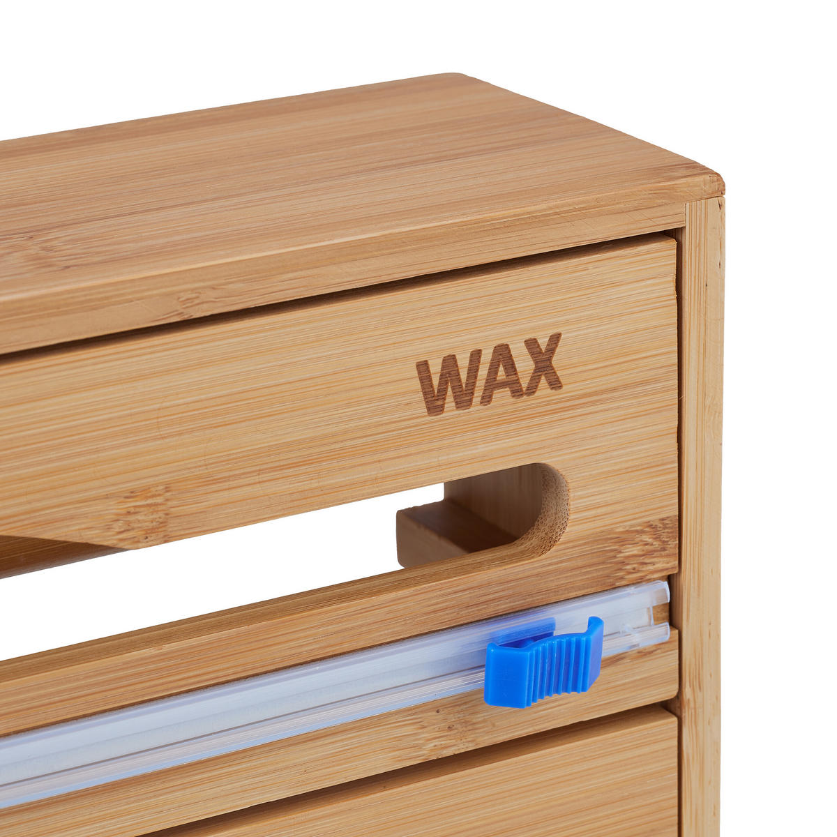 FOLIENSPENDER - Hellbraun, Holz/Kunststoff (39/23.5/9cm) - Relaxdays