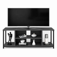 TV-ELEMENT Rinaldo Schwarz-Anthrazit - Anthrazit/Schwarz, Holzwerkstoff (120/51/35cm) - Decorotika