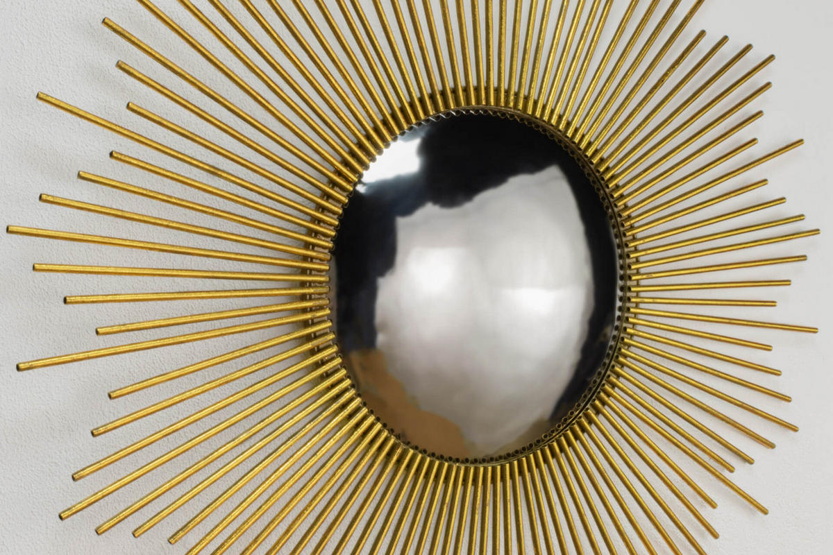 WANDSPIEGEL Gold 99/99 cm - Goldfarben, Metall (14.1/99/3cm) - KUNSTLOFT