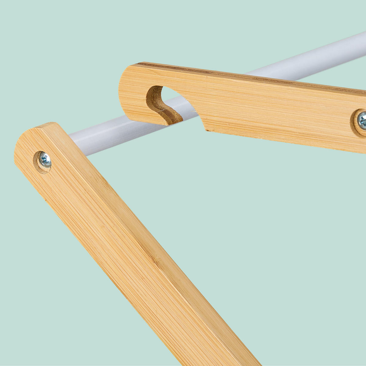 SUŠIAK na prádlo - viacfarebná, kov/drevo (73/115/33cm) - Relaxdays