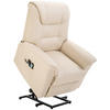 FERNSEHSESSEL mit Aufstehhilfe, Cremeweiß - Creme, Kunststoff (95/106/93cm) - HOMCOM