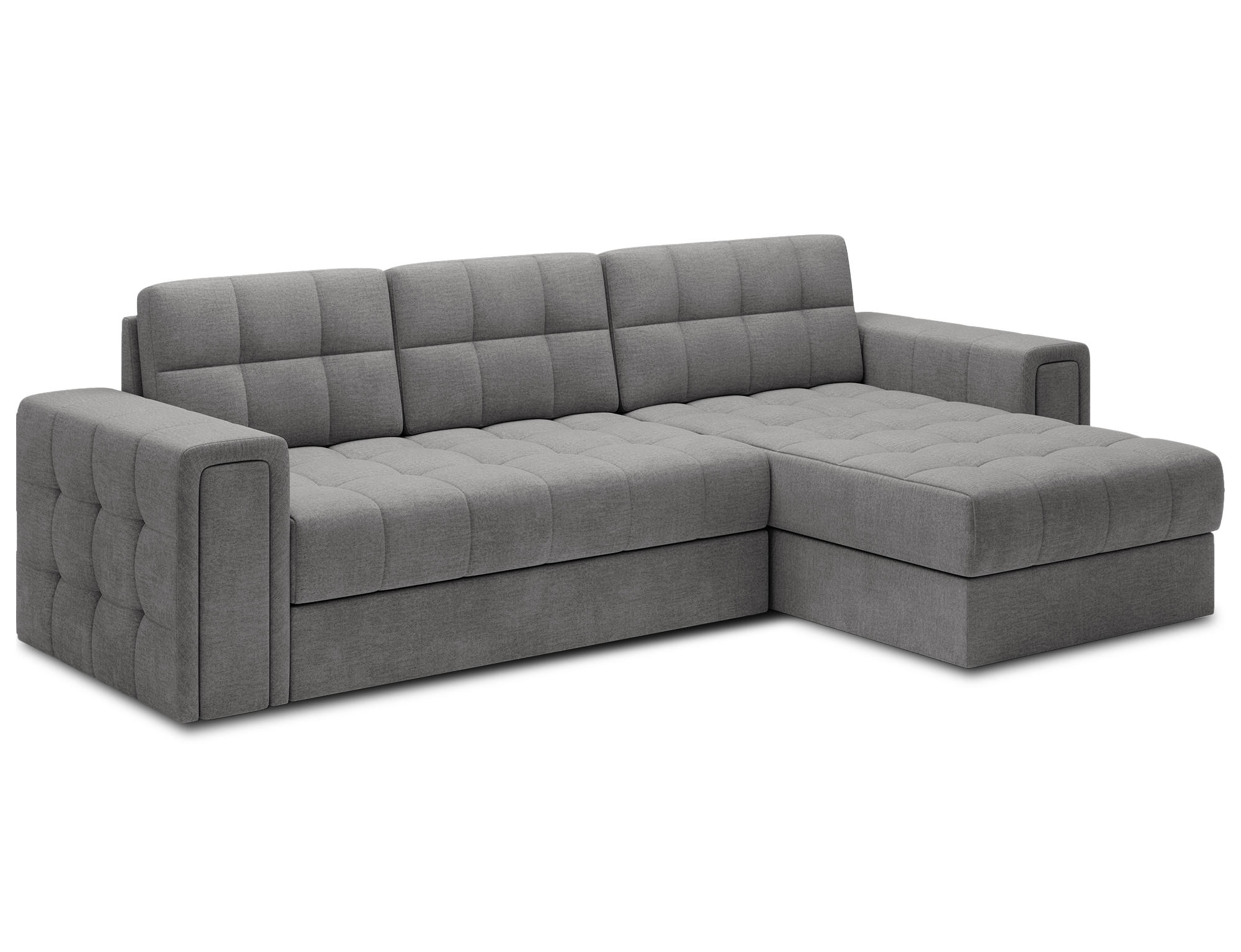 ECKSOFA BLENDI - Dunkelgrau (Monolith 85) - Dunkelgrau, Holzwerkstoff (260/150cm) - Möblo