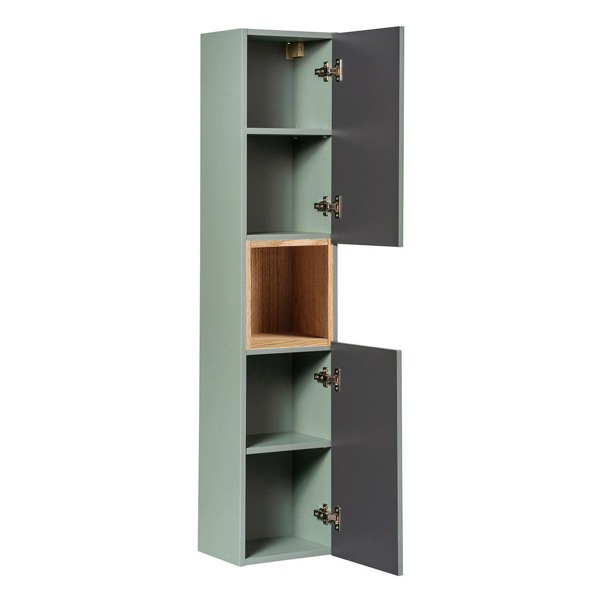KOUPELNOVÝ NÁBYTEK 90.4cm Jade 2er-Set Zelená - zelená barva, kompozitní dřevo (90.4/59.5/40cm) - Petits-meubles
