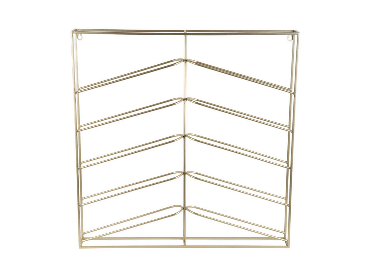 WEINREGAL Cuadro 67/7/66 cm - Goldfarben, Metall (7/66/67cm) - Present Time