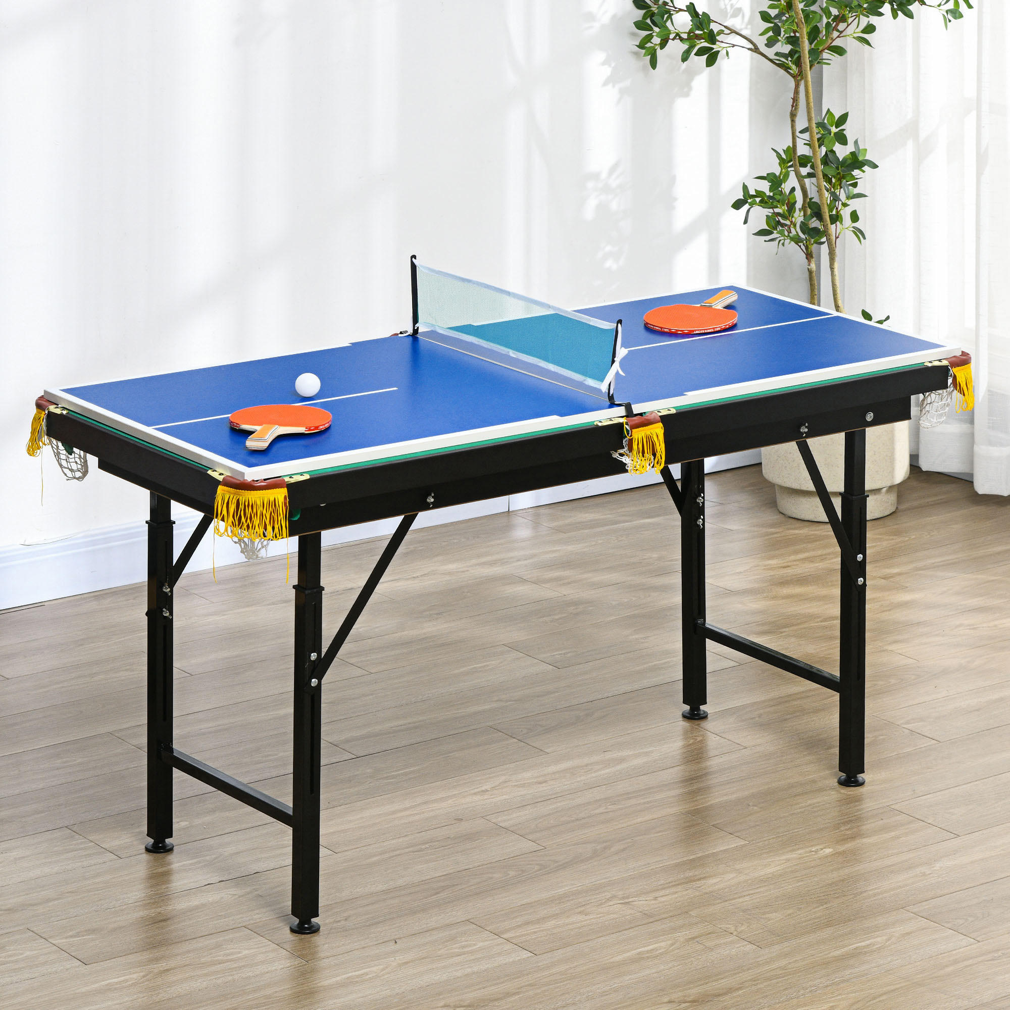 MULTIGAME Spieletisch - Blau, Holzwerkstoff (63/140cm) - SPORTNOW
