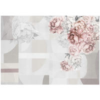 FOTOTAPETE Blumen 3D Grau 368x254 cm - Multicolor, Textil (368/254cm) - Wallarena