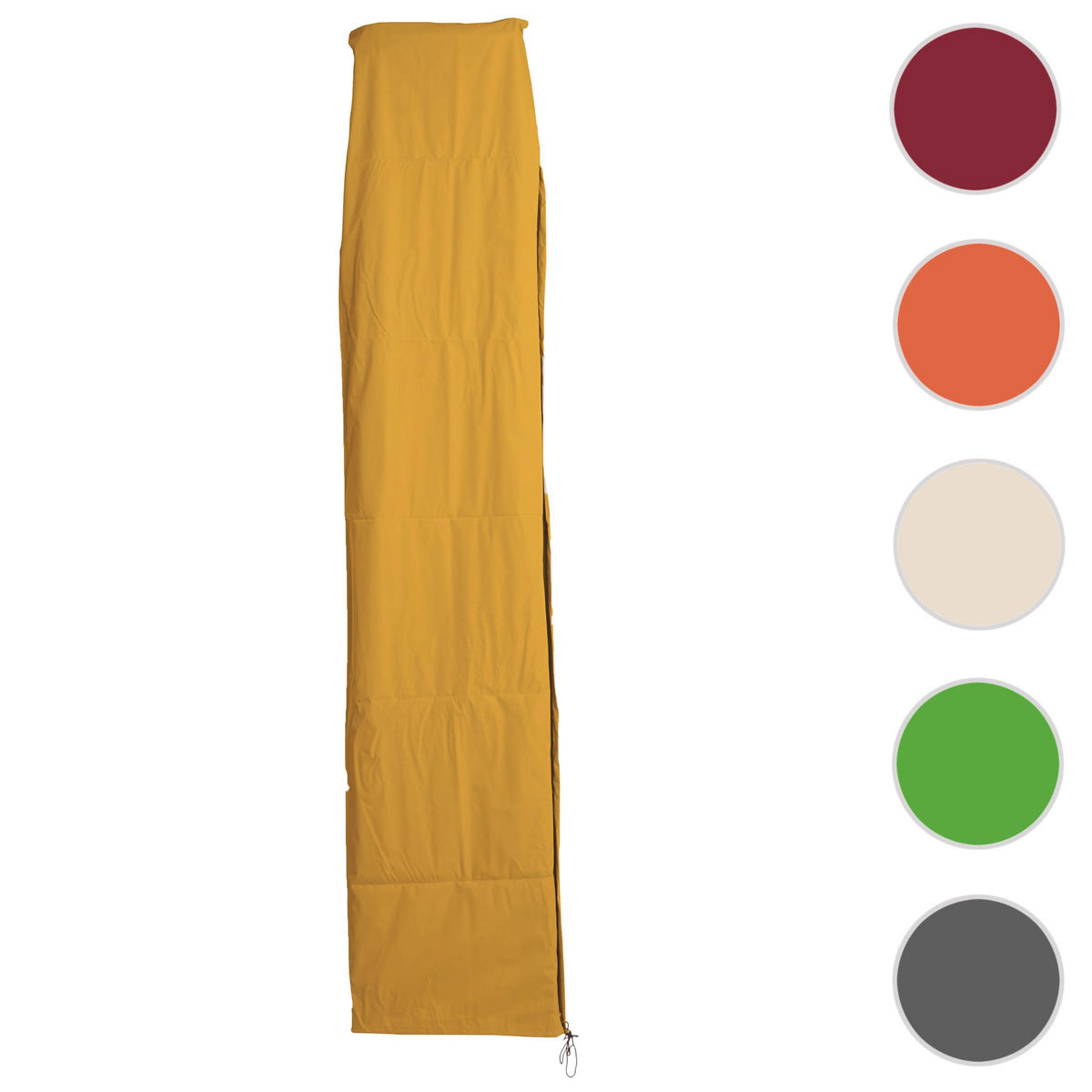 SCHIRMHÜLLE für Ampelschirm bis 4,3 m (3x3 m) HxBxT 240x60x60cm gelb mit Reißverschluss - Gelb, Textil (60/240/60cm) - PROREGAL