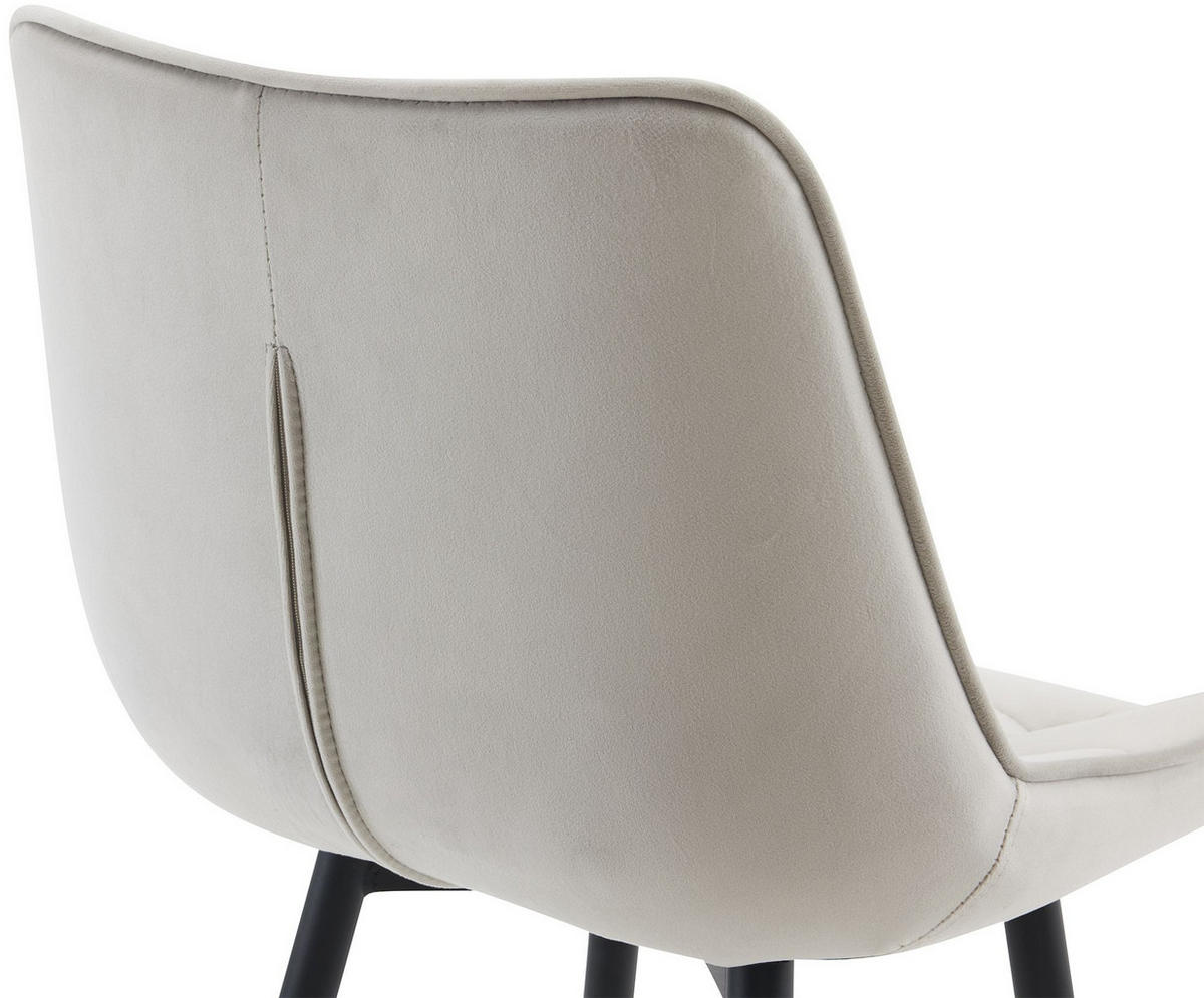 BARHOCKER Dartford 106x47x52 cm grau - Grau, Textil (47/106/52cm) - furnicato