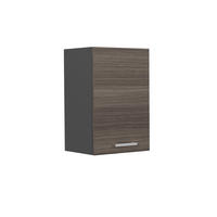 HÄNGESCHRANK R-Line Edelgrau 40 cm - Anthrazit/Braun, Holzwerkstoff (40/60/31cm) - Vicco
