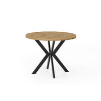 ESSTISCHE EDEN - Schwarz/Eiche Artisan, Holzwerkstoff (90/90/76cm) - Meblini