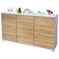 SIDEBOARD Rova Eiche Natur - Eichefarben, Holzwerkstoff (138.5/75.5/35cm) - Vladon