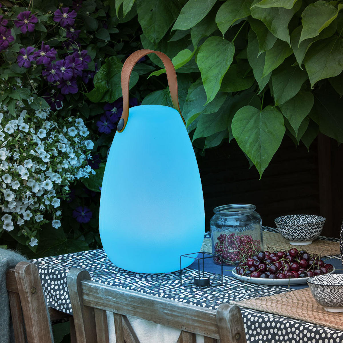 LED TISCHLEUCHTE Weiß RGB Farbwechsel - Weiß, Kunststoff (14/14/20cm)