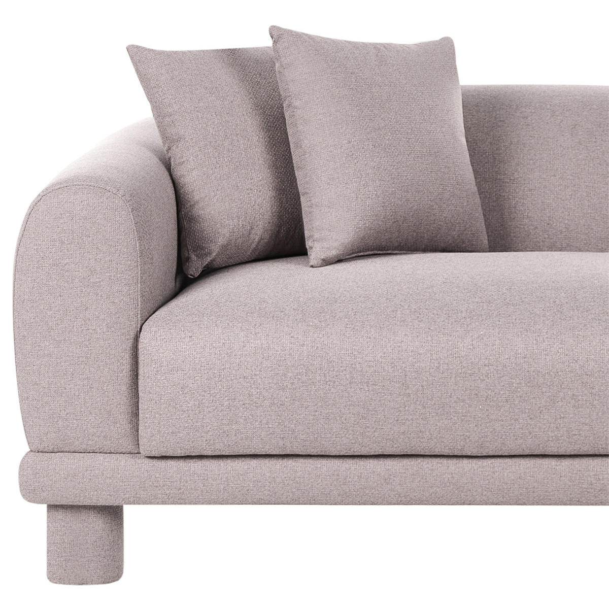 POHOVKA 3-místná Látka Taupe Pori - šedohnědá, textil (202/74/93cm) - Beliani