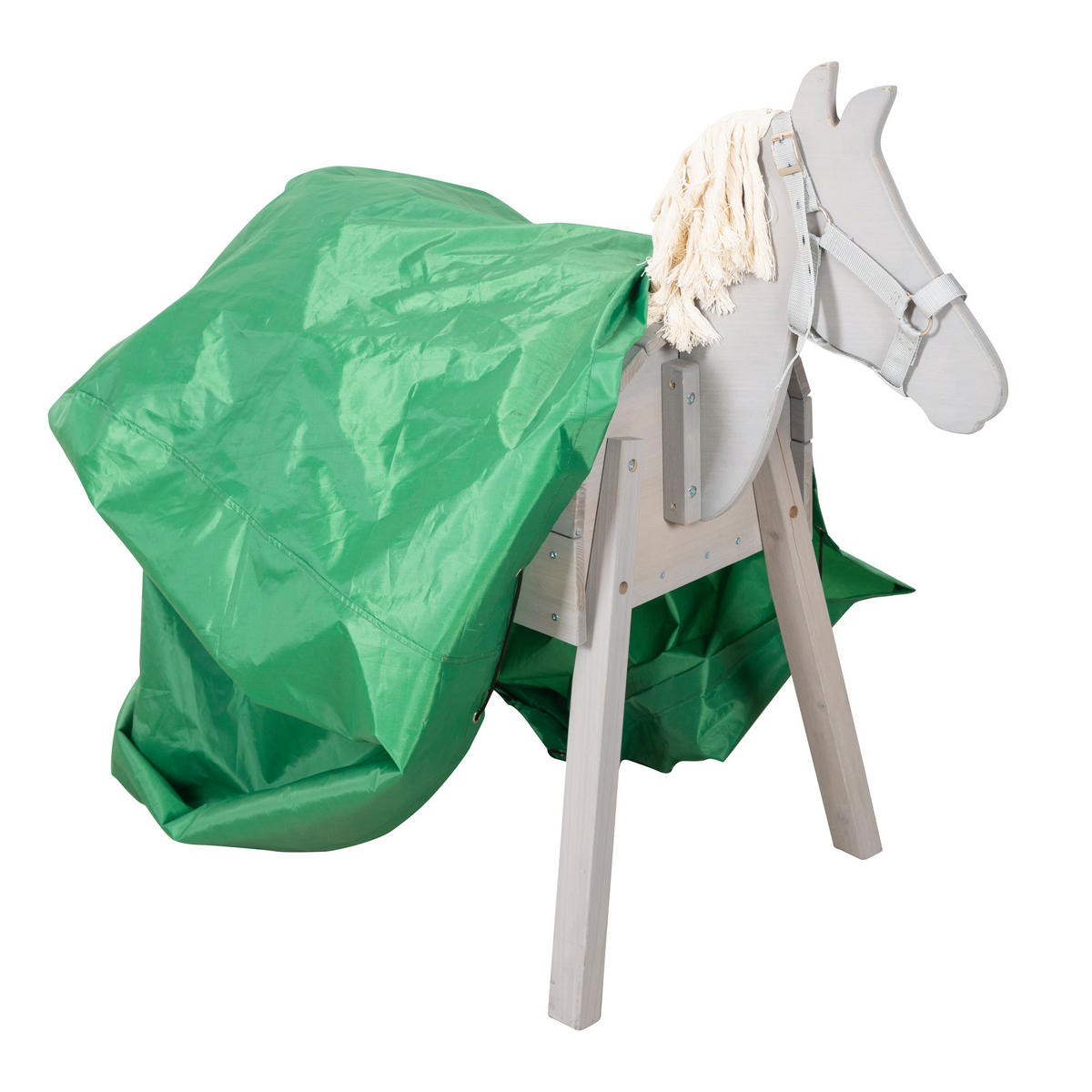 ABDECKPLANE FÜR ROBA OUTDOORSPIELPFERDE - Grün, Kunststoff (153/123/63cm) - Roba