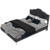 POLSTERBETT 140x200 cm Samt ohne Stauraum grau - Grau, Textil (140/200cm) - LEBENLANG