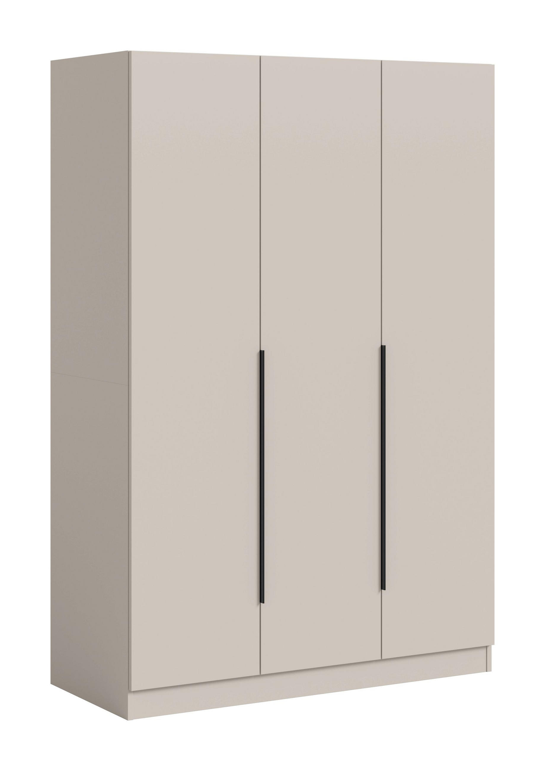 KLEIDERSCHRANK 3-türig KOPENHAGEN (B/H/T: ca. 120/181/52 cm) in Kaschmir/Kaschmir - Kaschmir, Holz (120/181/52cm)