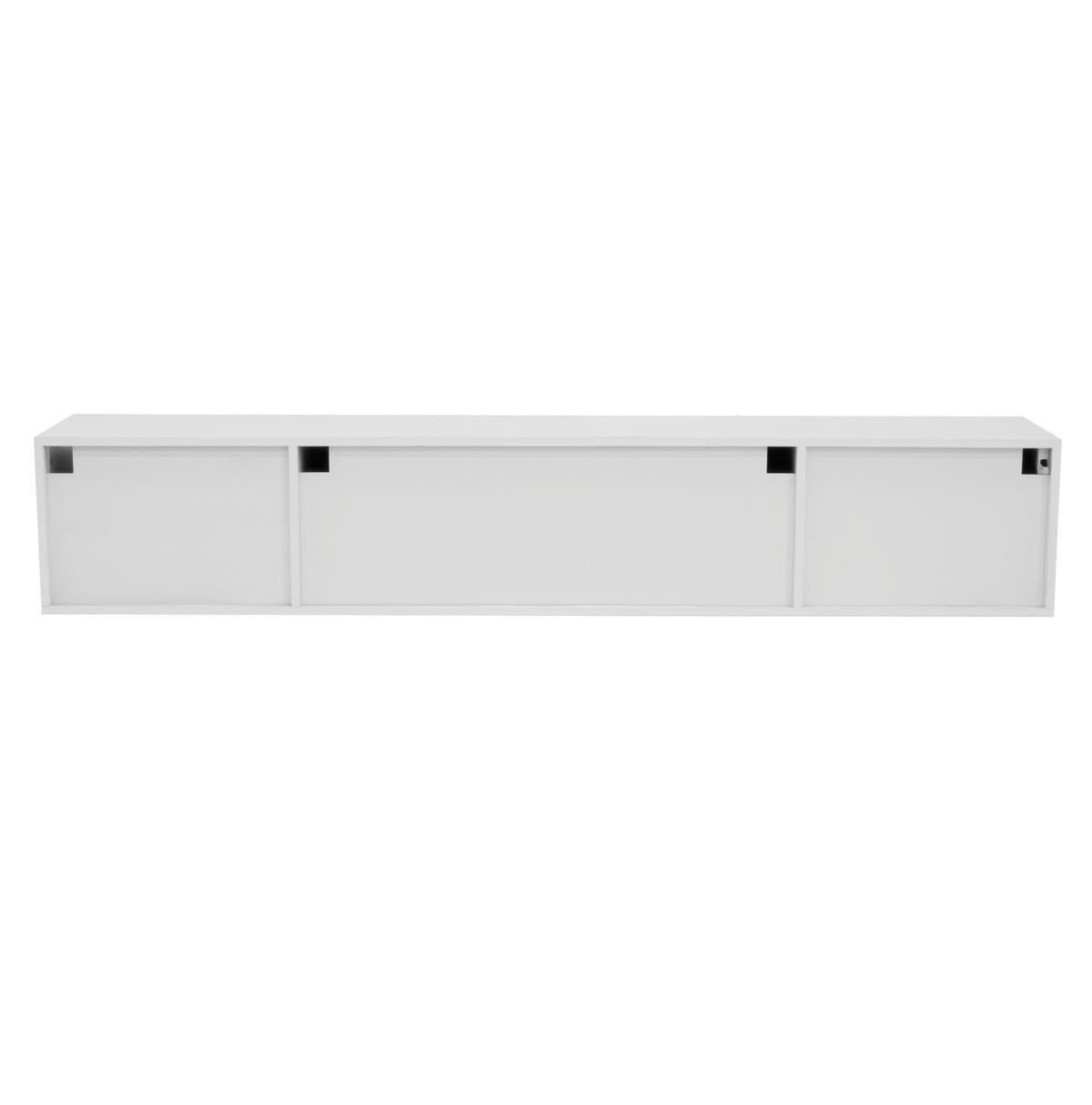TV-LOWBOARD 170/30/30,5 cm Weiß aus MDF und Spanplatte mit Hochglanz-Optik - Weiß, Holzwerkstoff (30/30.5/170cm) - OKWISH