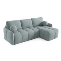 ECKSOFA Grau MONO Mit Schlaffunktion Und Dekokissen Rechts - Grau, Textil (145/220cm) - Sepro Meble