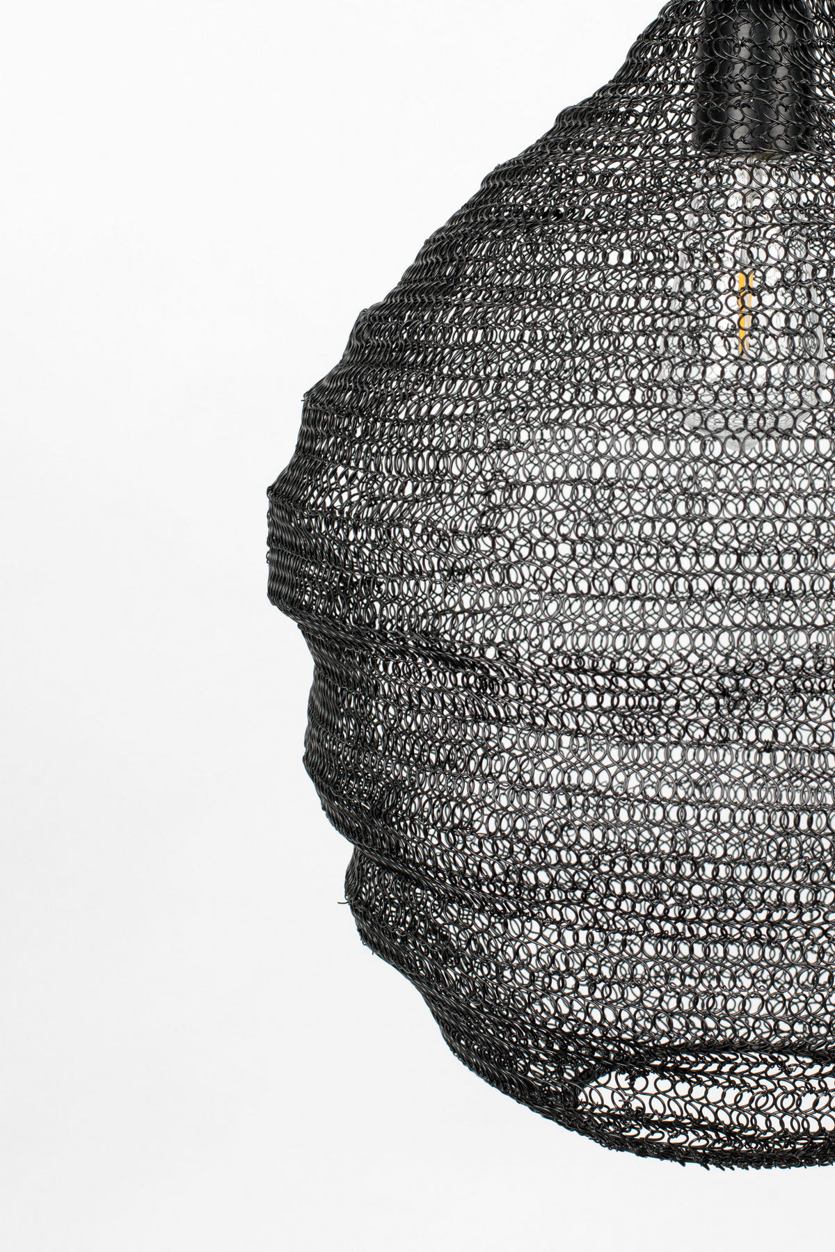 HÄNGELAMPE Lena - Schwarz - 37/37/155 cm - Schwarz, Metall (37/37/155cm)