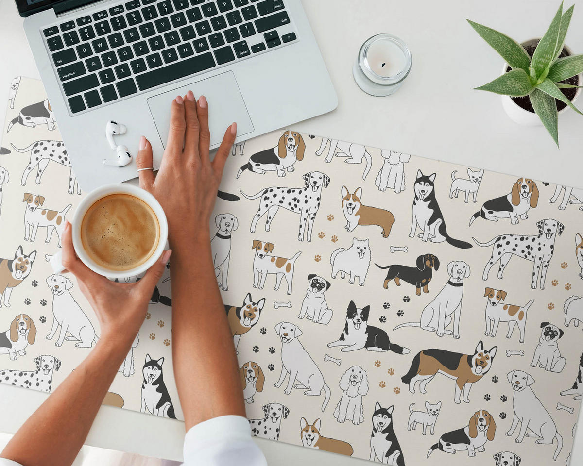 SCHREIBTISCHUNTERLAGE 100x50 cm Beige - Sandfarben, Kunststoff (100/50/1.6cm) - Wallfluent