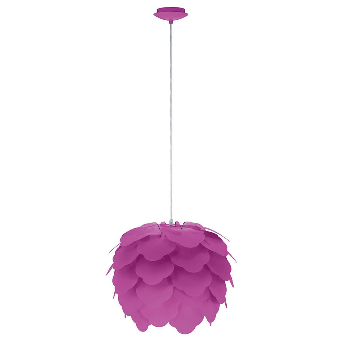 LED HÄNGELEUCHTE FILETTA Rosa Kunststoff - Rosa, Metall (42/42/110cm)