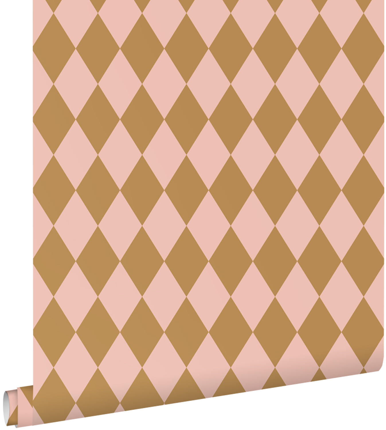 TAPETE Karomuster 50 x 900 cm - Braun, Papier (50/900cm) - ESTAhome