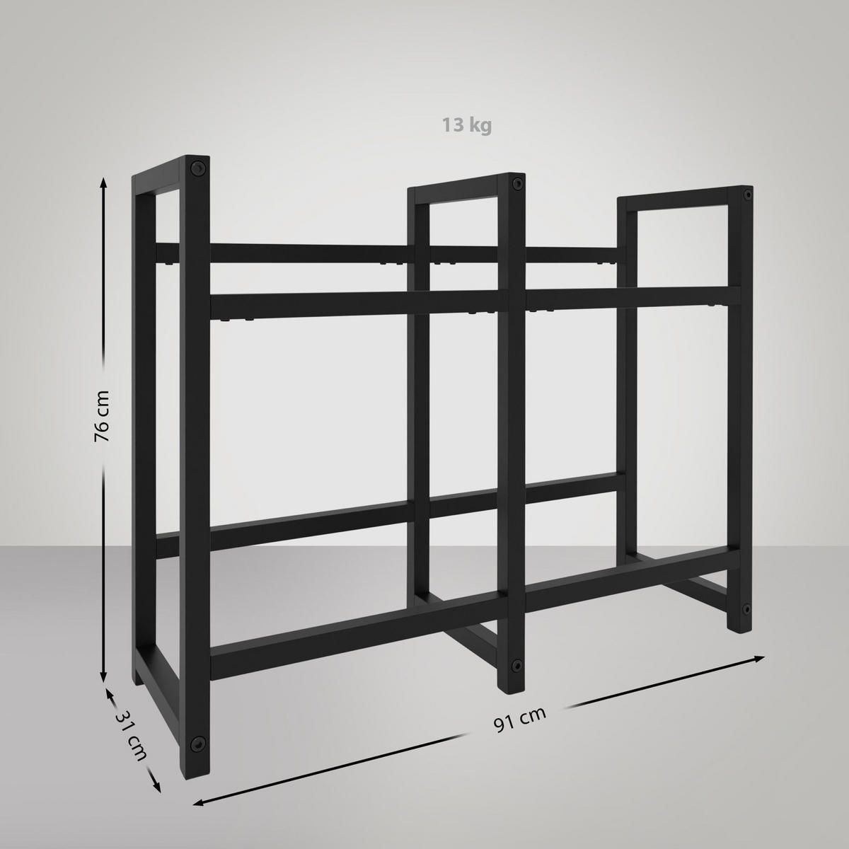 GETRÄNKESKISTENSTÄNDER Star - 4er Set - schwarz - Schwarz, Metall (91/31/75cm) - TPFLiving