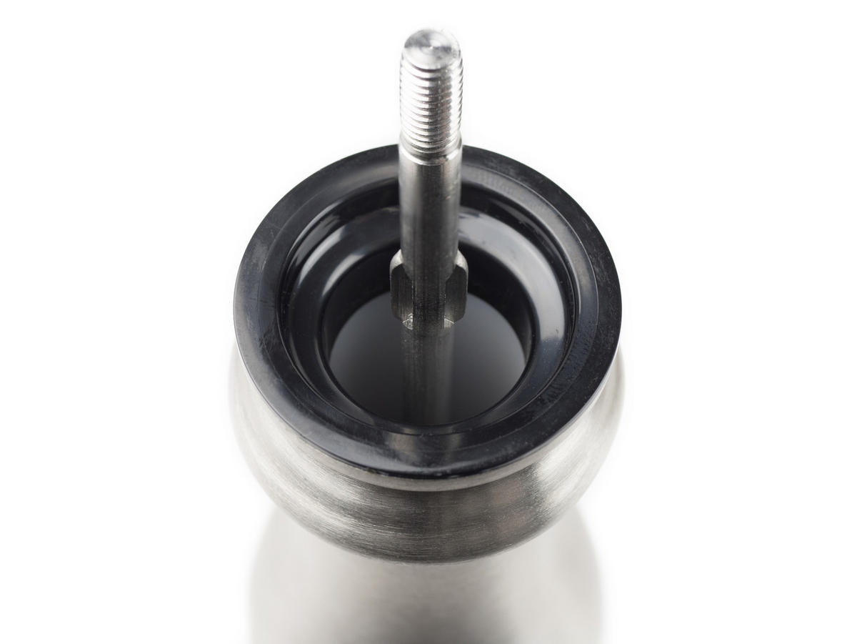 MÜHLENSET Paris Chef 22cm Pfeffer- & Salzmühle Carbon/Edelstahl Stahlmahlwerk - Grau, Metall (5.9/22/5.9cm) - PEUGEOT