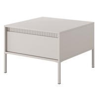 TISCH Beigefarben ENSO Stilvolle Beine Mit Metallgestell - Beige, Holzwerkstoff (68/68/48.4cm) - Sepro Meble