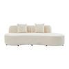 SOFA ohne Schlafmöglichkeit - 3 Personen-Sitzer - Stoff - Beige - - Beige, Textil (230/76/80cm) - Vente-Unique