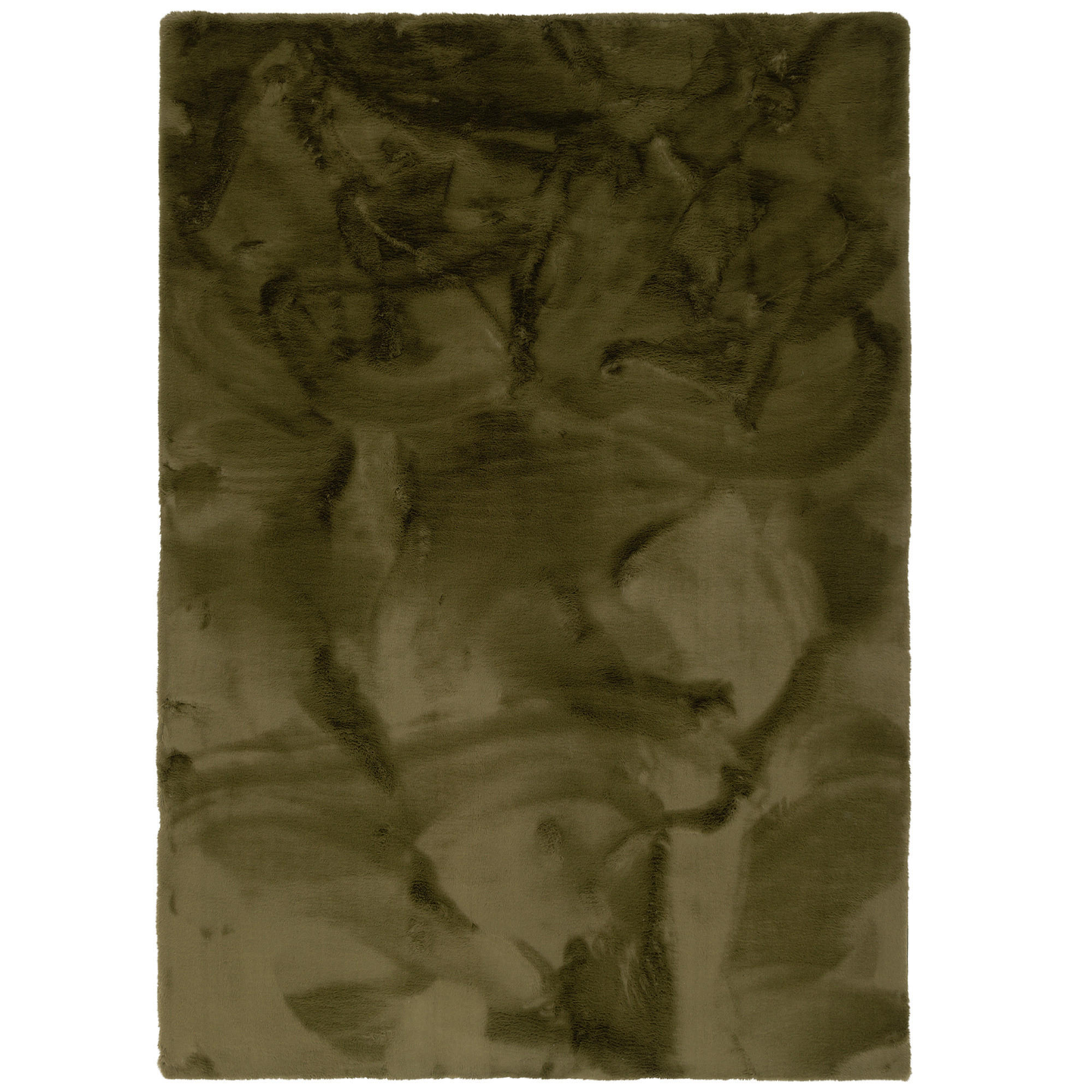 FELLTEPPICH LUXUS SUPER SOFT PLUSH - Dunkelgrün, Textil (140/180cm) - Pergamon