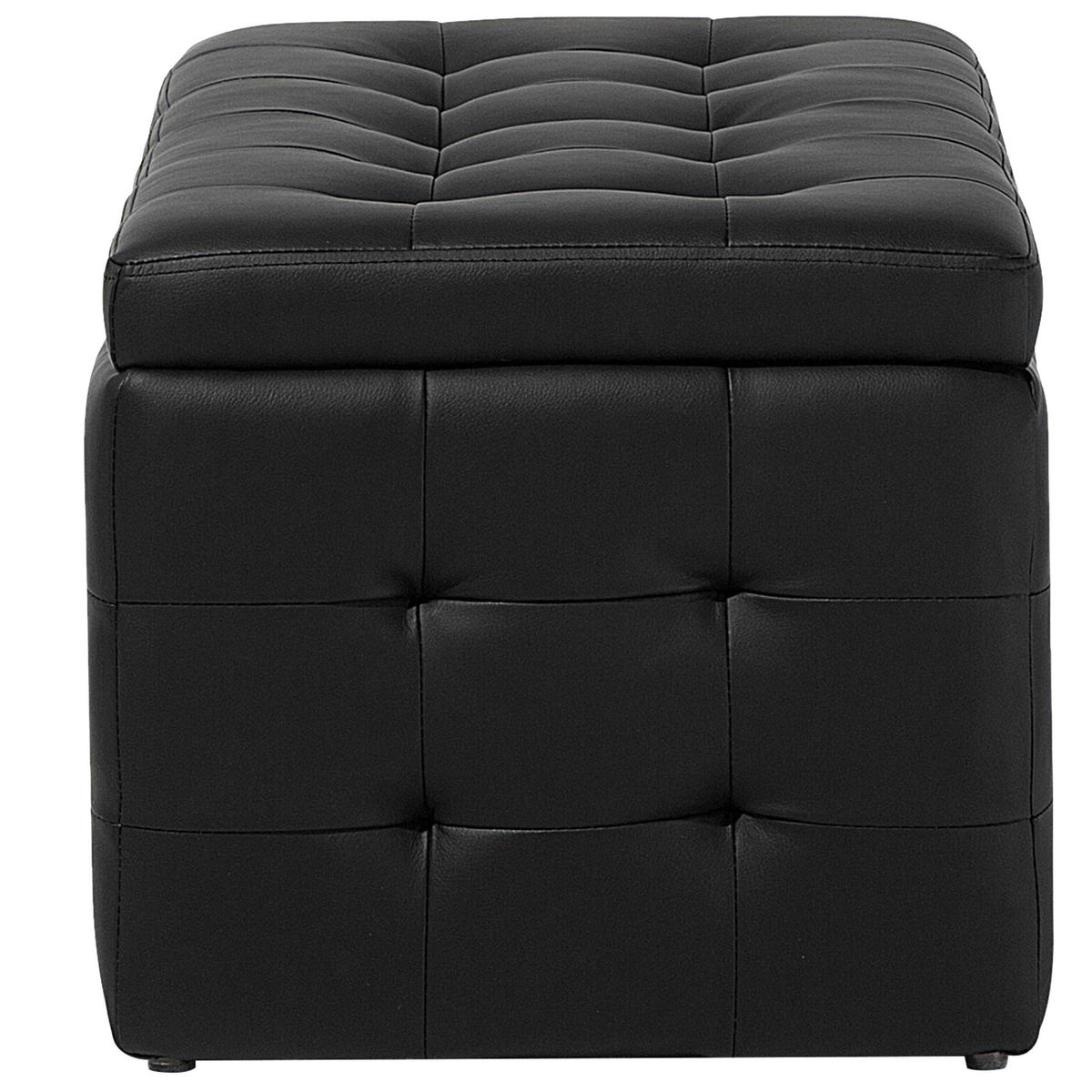 TRUHENBANK Michigan 42/72/40 cm - Schwarz, Kunststoff (72/40/42cm) - Beliani