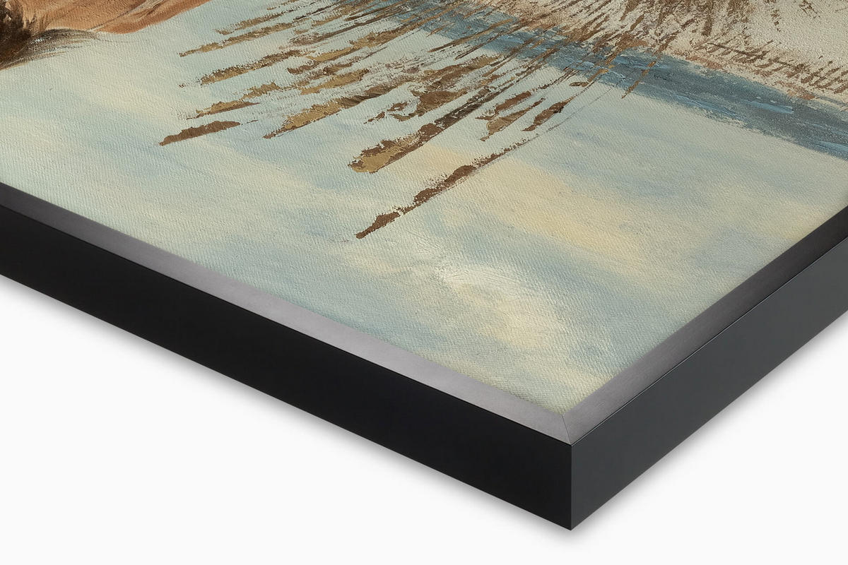 ACRYLBILD HANDGEMALT 100/70 cm - Weiß/Braun, Holz/Textil (100/70cm) - KUNSTLOFT