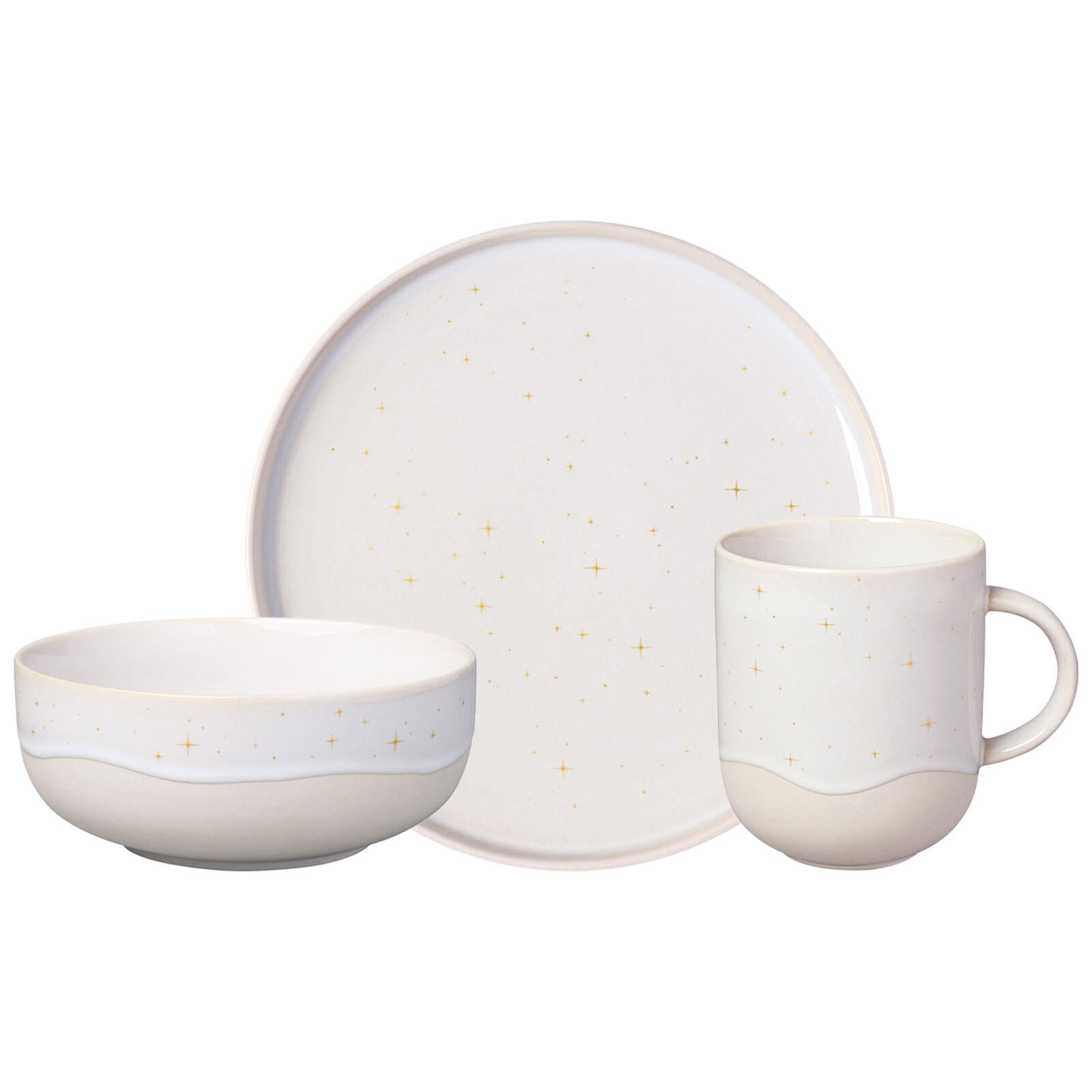 FRÜHSTÜCKS-SET Winter Glow beige 3er Set - Beige, Keramik (1/1/1cm) - like.Villeroy & Boch