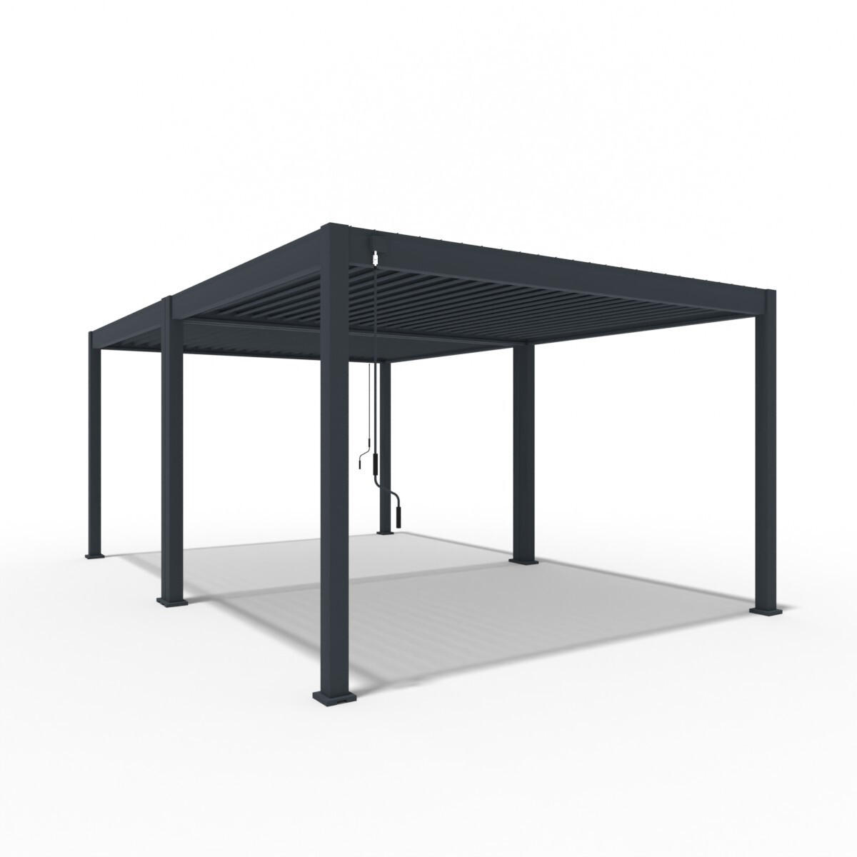 PERGOLA Classic 4 x 6 M Aluminium freistehend anthrazit - Anthrazit, Metall (400/255/600cm) - WEIDE