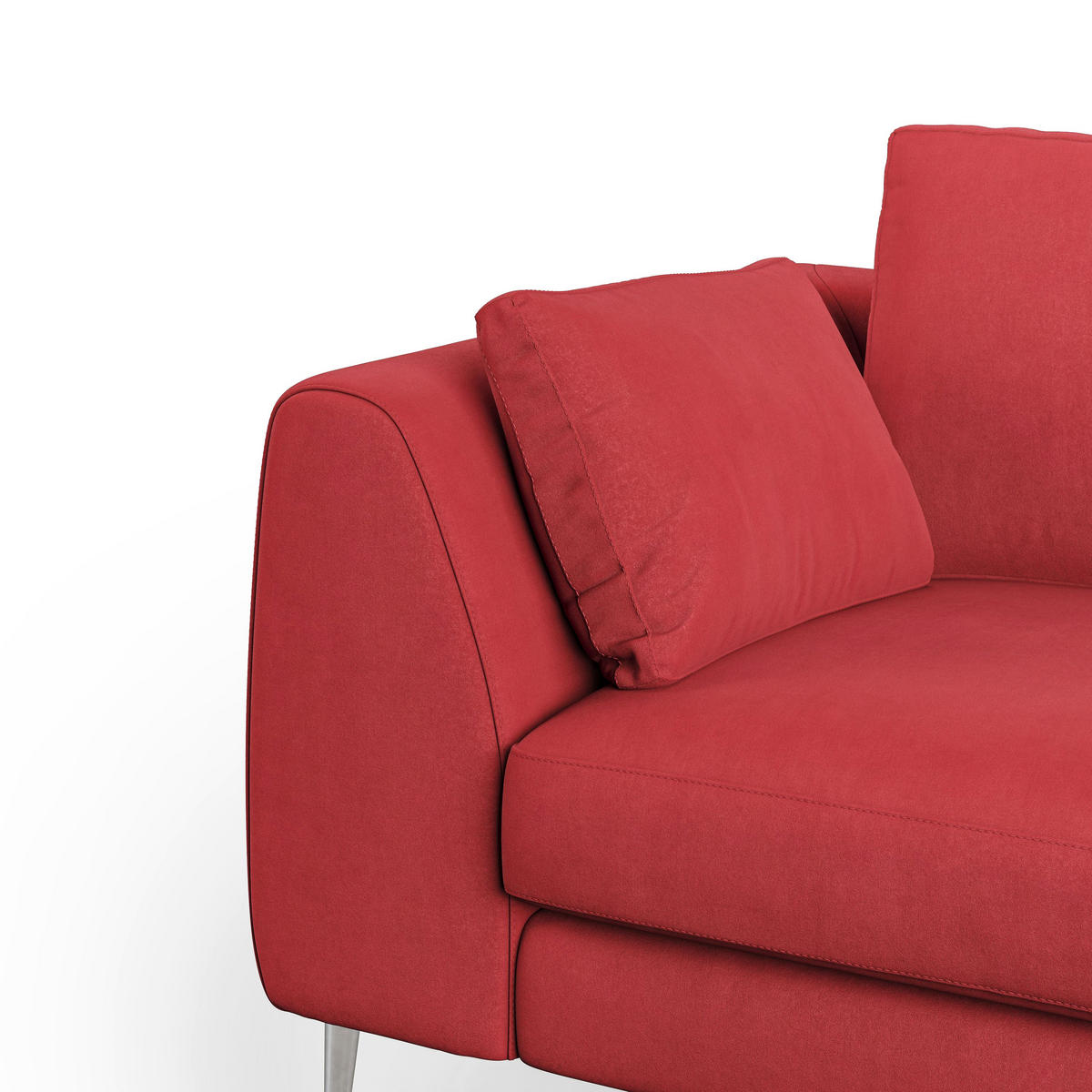 LINEARSOFA Plano - Rot, Textil (196/86/102cm) - Divani.store