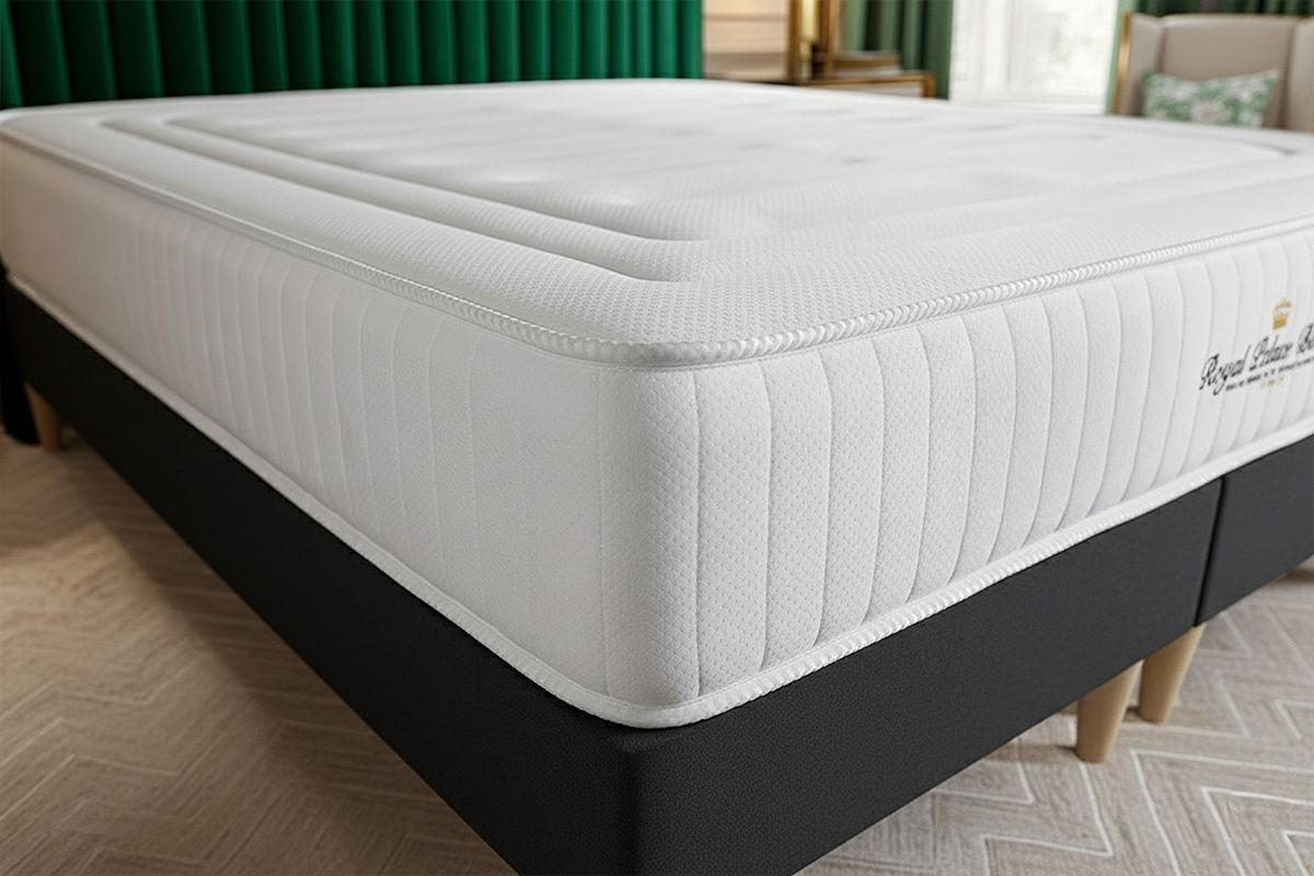 MATRATZE Lancaster Taschenfederkern und Memory-Schaum 120 x 200 cm h3 - Weiß, Textil (120/200cm) - ROYAL PALACE BEDDING