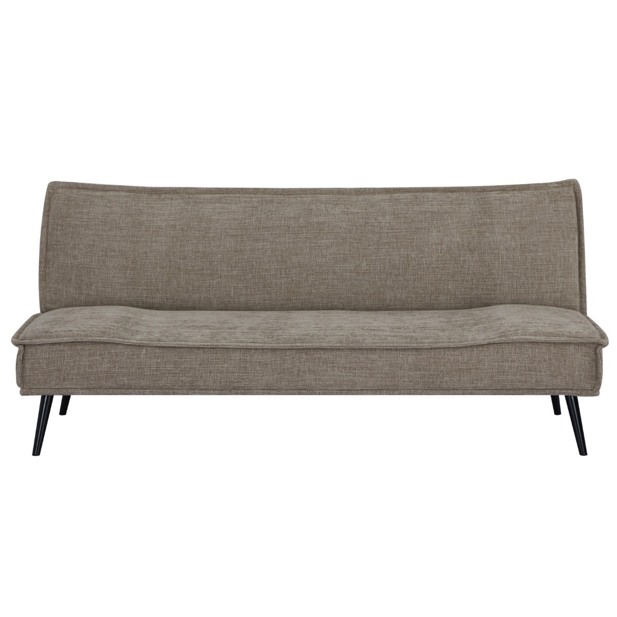 SCHLASOFA 3-Stizer aus Stoff 181x83x81cm, taupe - Taupe, Textil (83/81/181cm) - Giga Meubel
