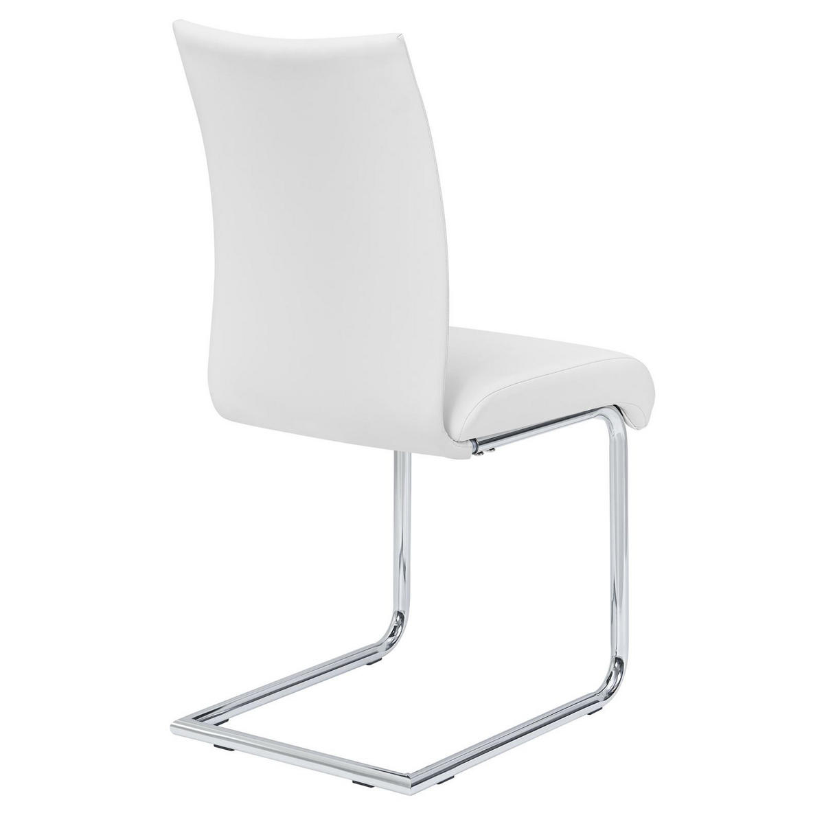 ESSZIMMERSTUHL ALADINO 4ER-SET - Weiß, Textil/Metall (43/94/56cm) - IDIMEX