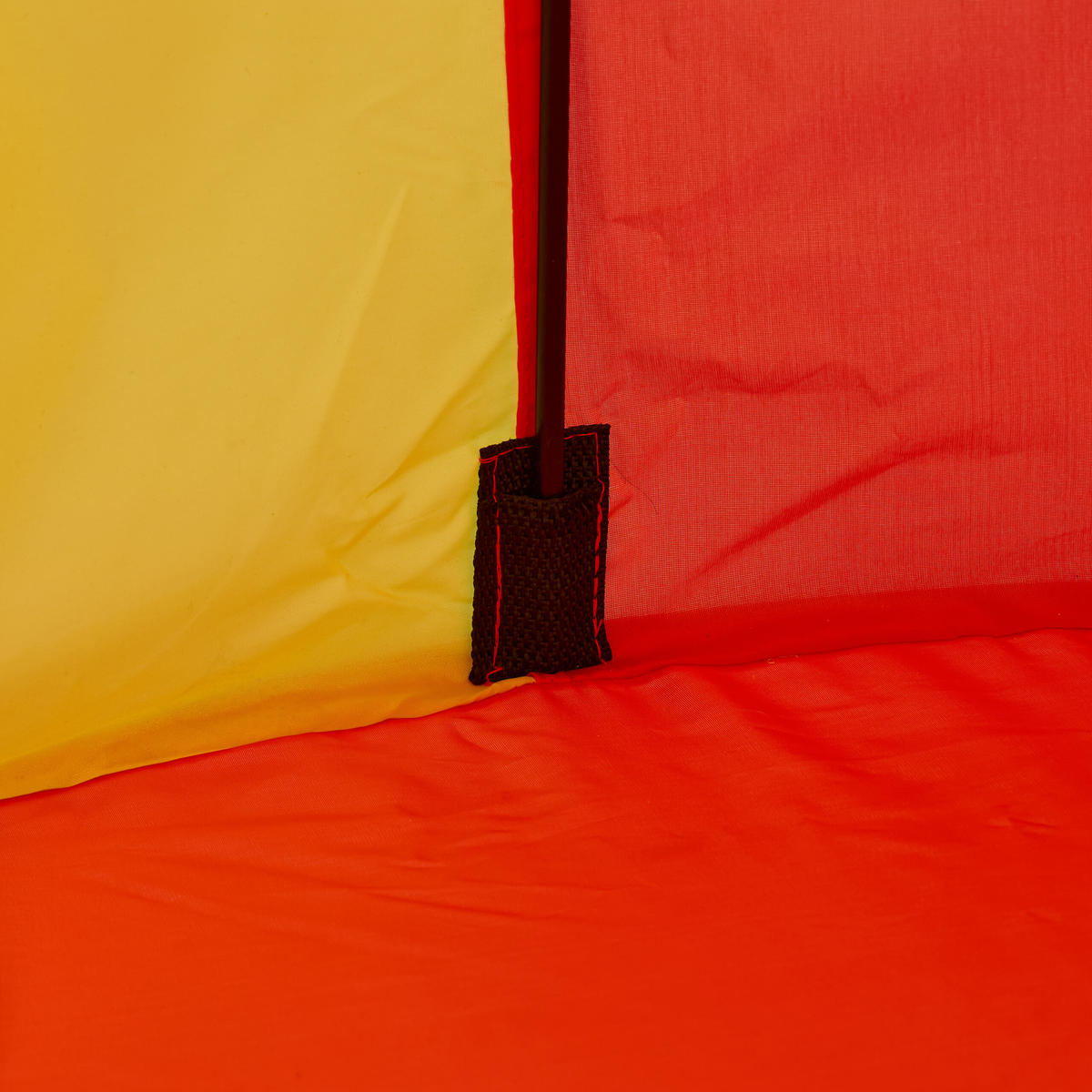 SPIELZELT Gelb Rot Blau Zirkus 125x95 cm - Multicolor, Kunststoff/Textil (95/95cm) - Relaxdays