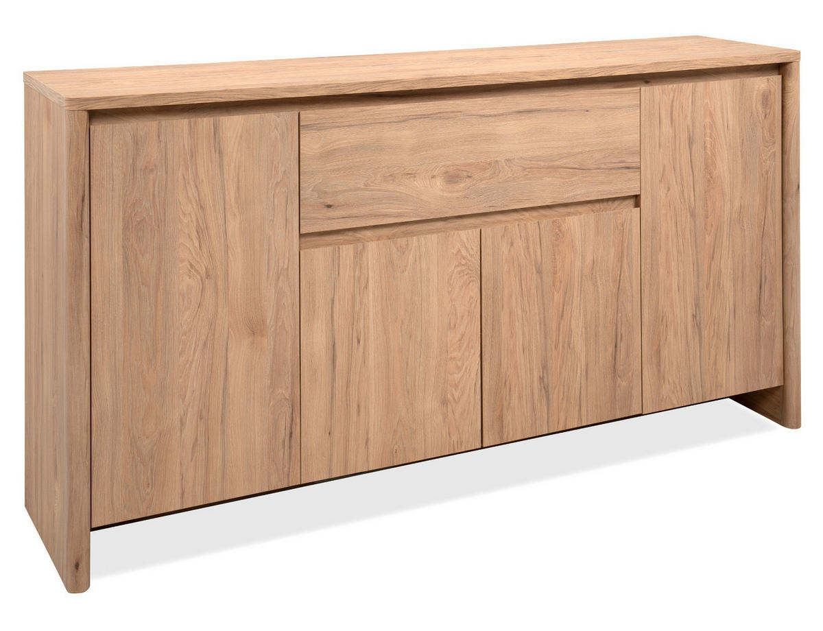 SIDEBOARD Hickory Walnuss 164 x 85 cm, Kommode mit viel Stauraum - Walnussfarben, Holzwerkstoff (164/85/40cm) - Furn.Design