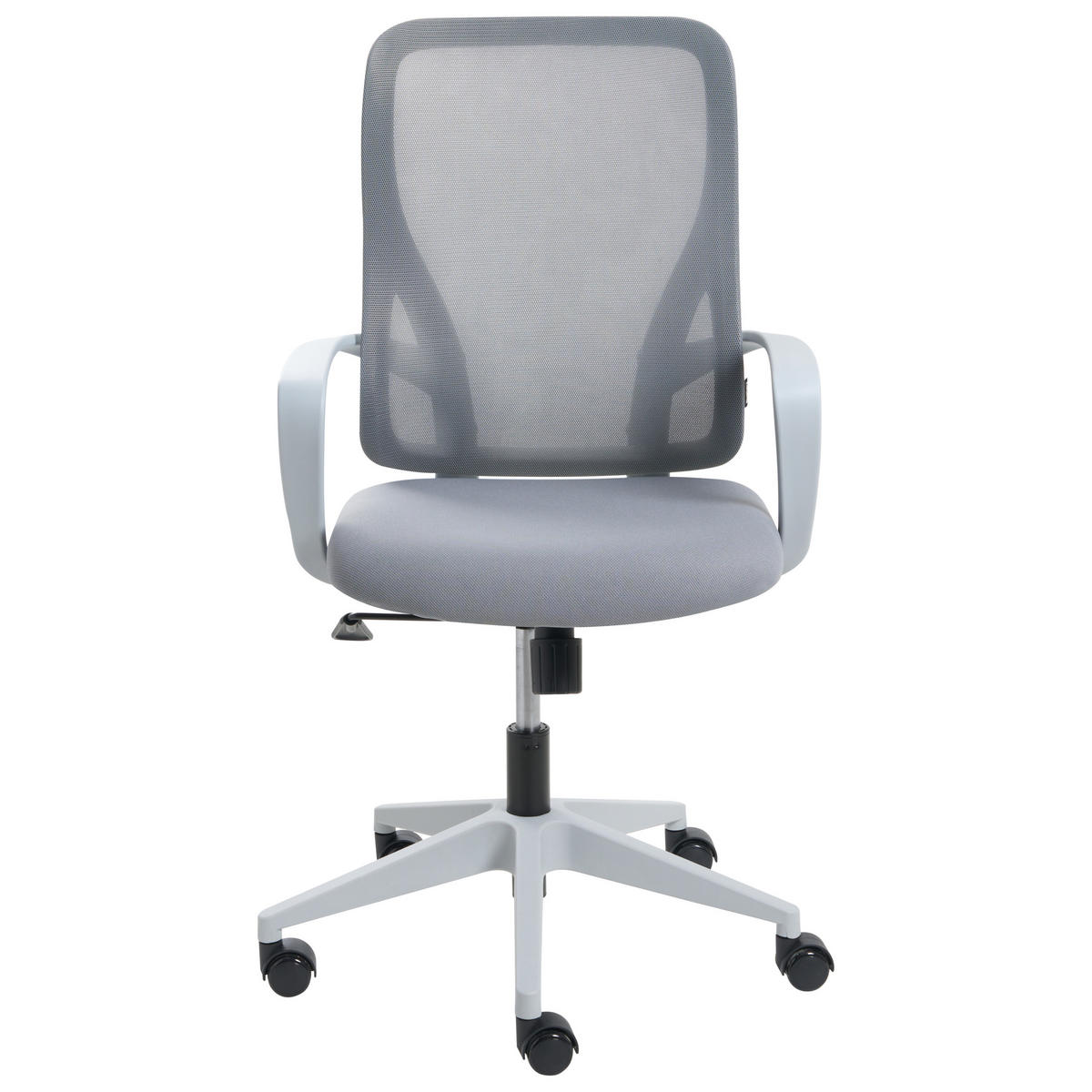 KANCELÁŘSKÁ ŽIDLE Světle šedá Luma - šedá/světle šedá, textil (60/98/60cm) - Beliani