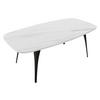 COUCHTISCH Fabiola - Weiß Hochglanz/Schwarz, Holzwerkstoff/Metall (60/120/45cm) - MIRJAN24