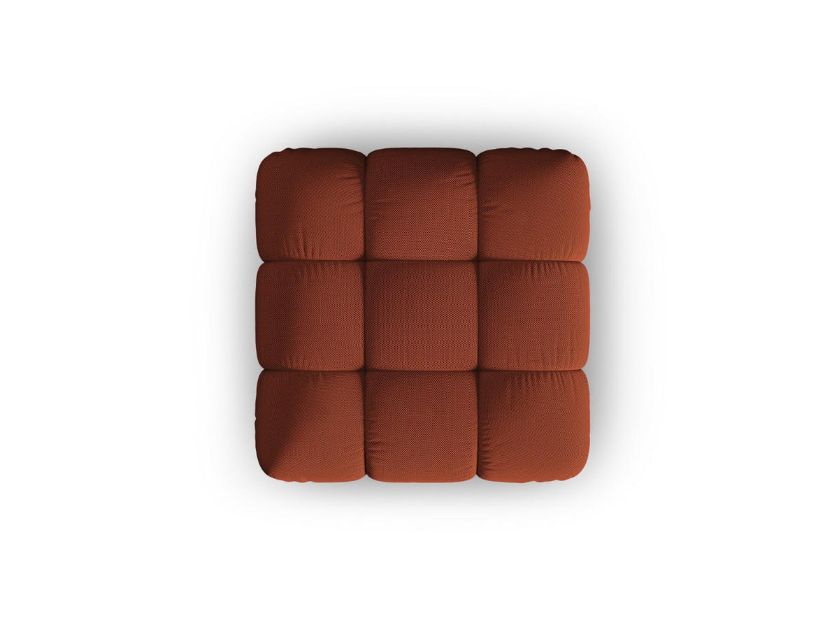 POUF Bellis aus 3D-Stoff ziegelstein - Orange, Textil (94/43/94cm) - Micadoni