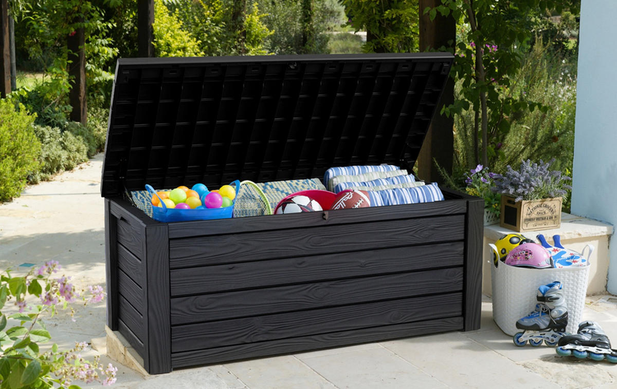 GARTENBOX Eastwood - Anthrazit, Kunststoff (72.4/64.4/155cm) - Keter